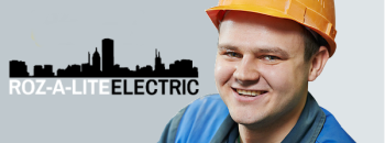 Rosalite Electrician in Helmet with Black & White Logo